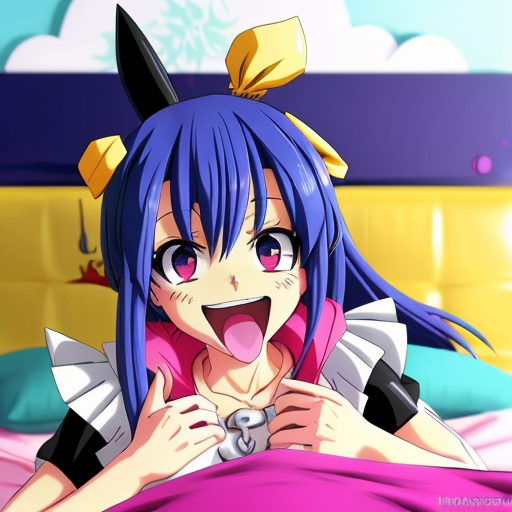 Angel dust from Hazbin hotel on a bed being pinned hes panting and breathless and desperate.