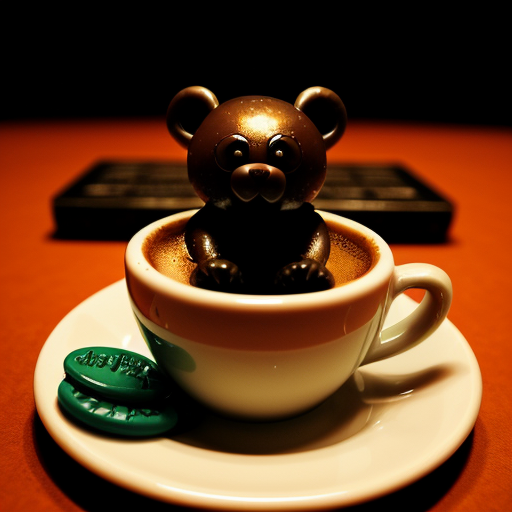 gummibär, coffee, background