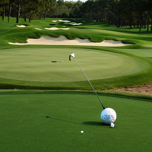 an animal playing golf
