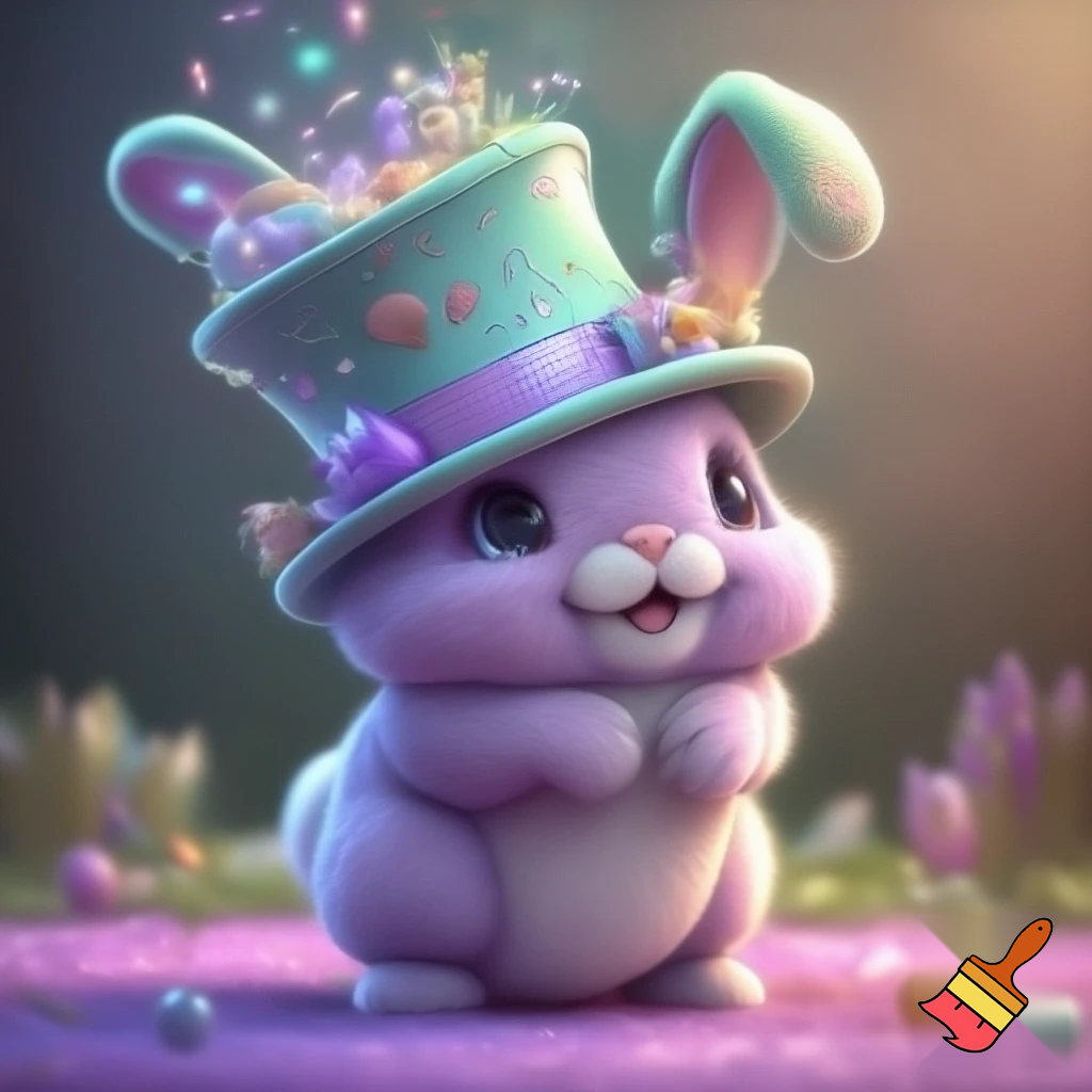 Easter bunny mascot costume top hat magic toy special top hat