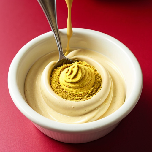 custard powder with a white background