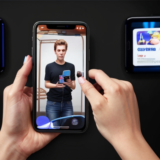 Goretzka play game on apple phone and Vanessa play game on apple phone at the museum 