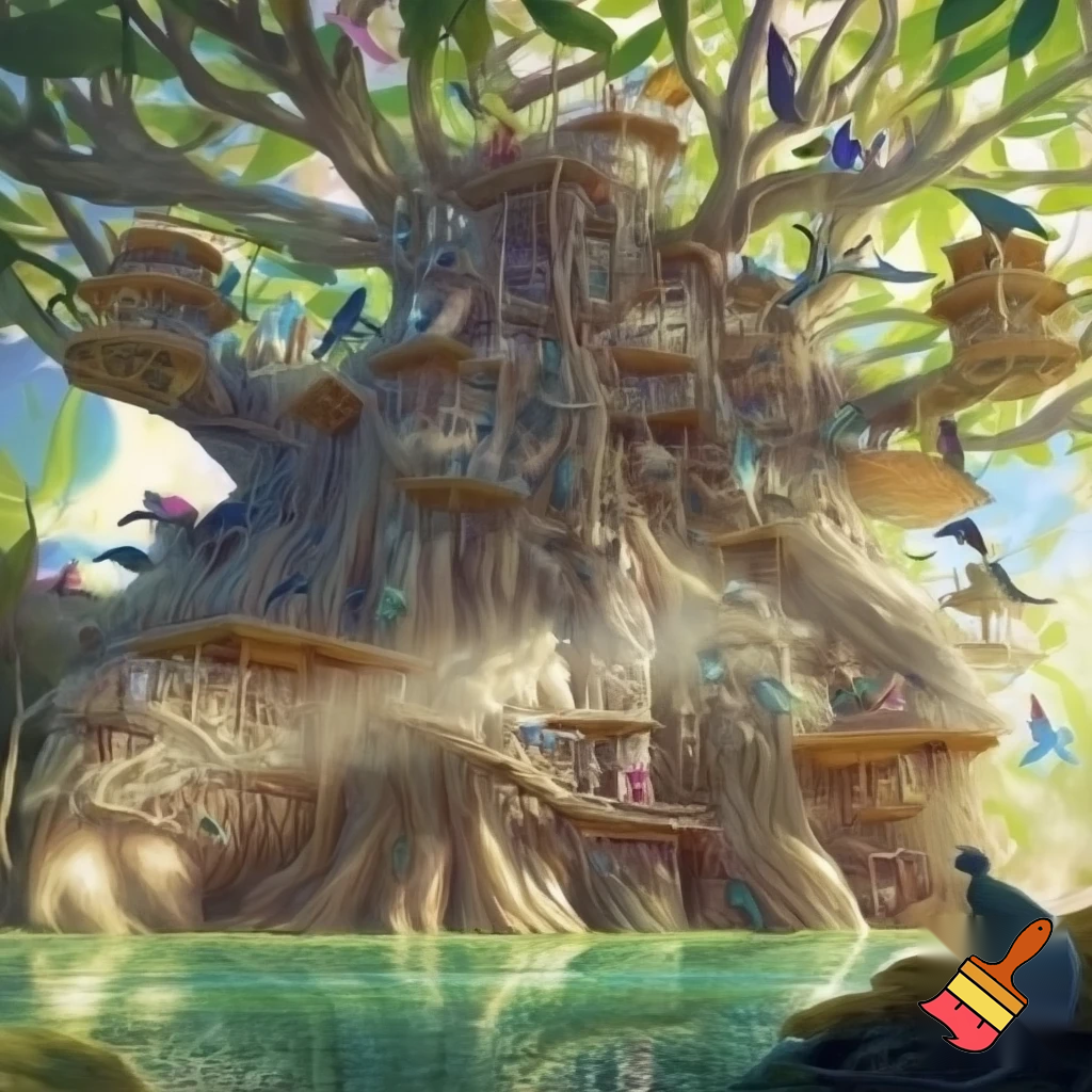 tree of feathers is a hotel for different type of birds, and the place will be keep out from Rock monitor lizards