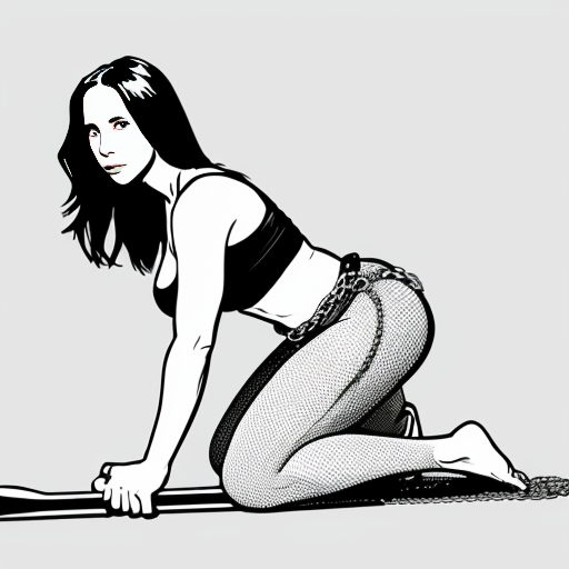 Jennifer Love-Hewitt brown hair naked body barefoot bent down knees hands kneeling on ground like a Doggy Position on ground face away a man holding giant blade around the lower waist saw cuts her lowerwaist back of the biggest cut on waist. her waist severely with a chain saw . Her body’s upper and bottom parts would be wrenched out, and her cut would get deeper until the lower part was fully detached Split in Half blade through around the waist open wider of the waist 
