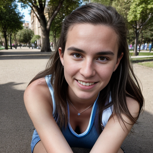 Goretzka and Vanessa at the park 
