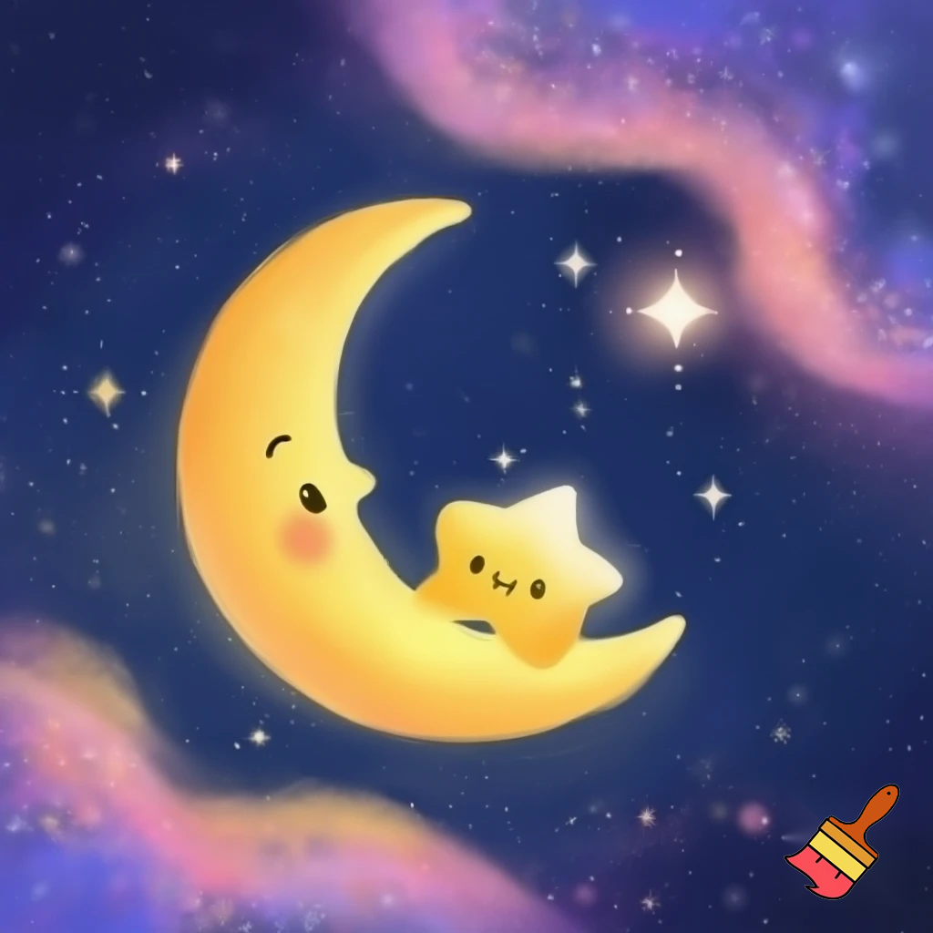 Star and the moon cartoon