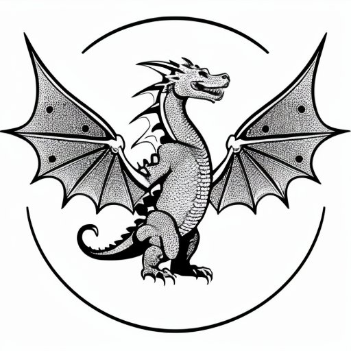 A dragon with 4 wings it looks like its snoring it has round slick scales with an orange tongue tufted hair on its head long tail with shorts barbs with huge orange eyes and a long snout with small nostrils make it look cute