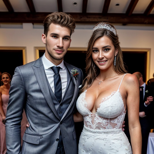 Goretzka showing body and Vanessa showing body at the wedding 