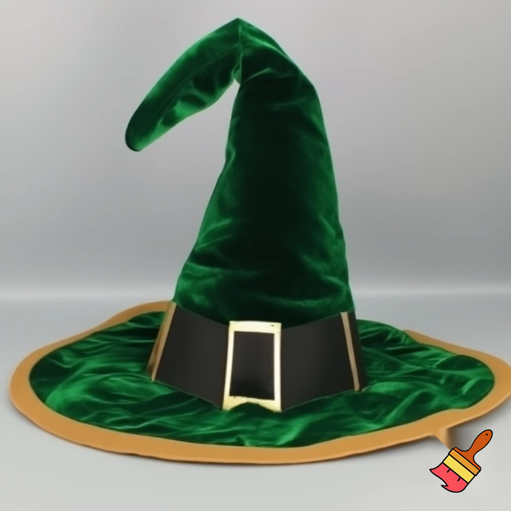Christmas wizard hat read velvet
