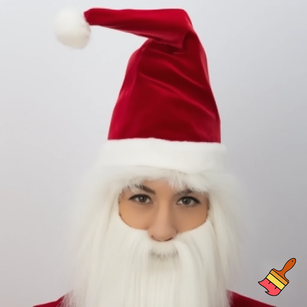 Christmas wizard hat read velvet Santa Claus hat