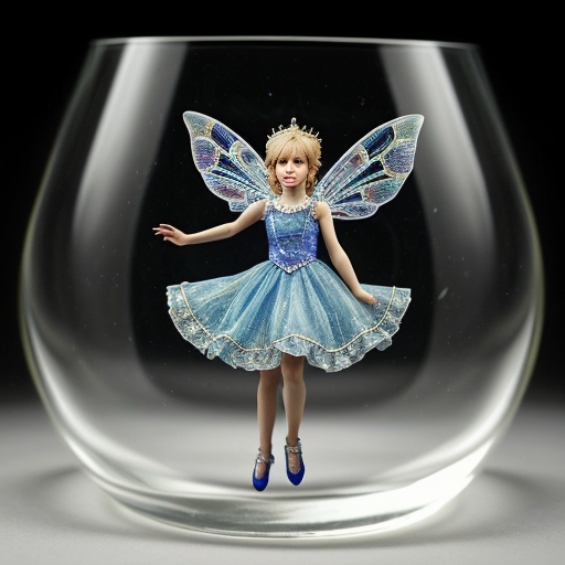 glass glass glass glass fairy, photorealistic