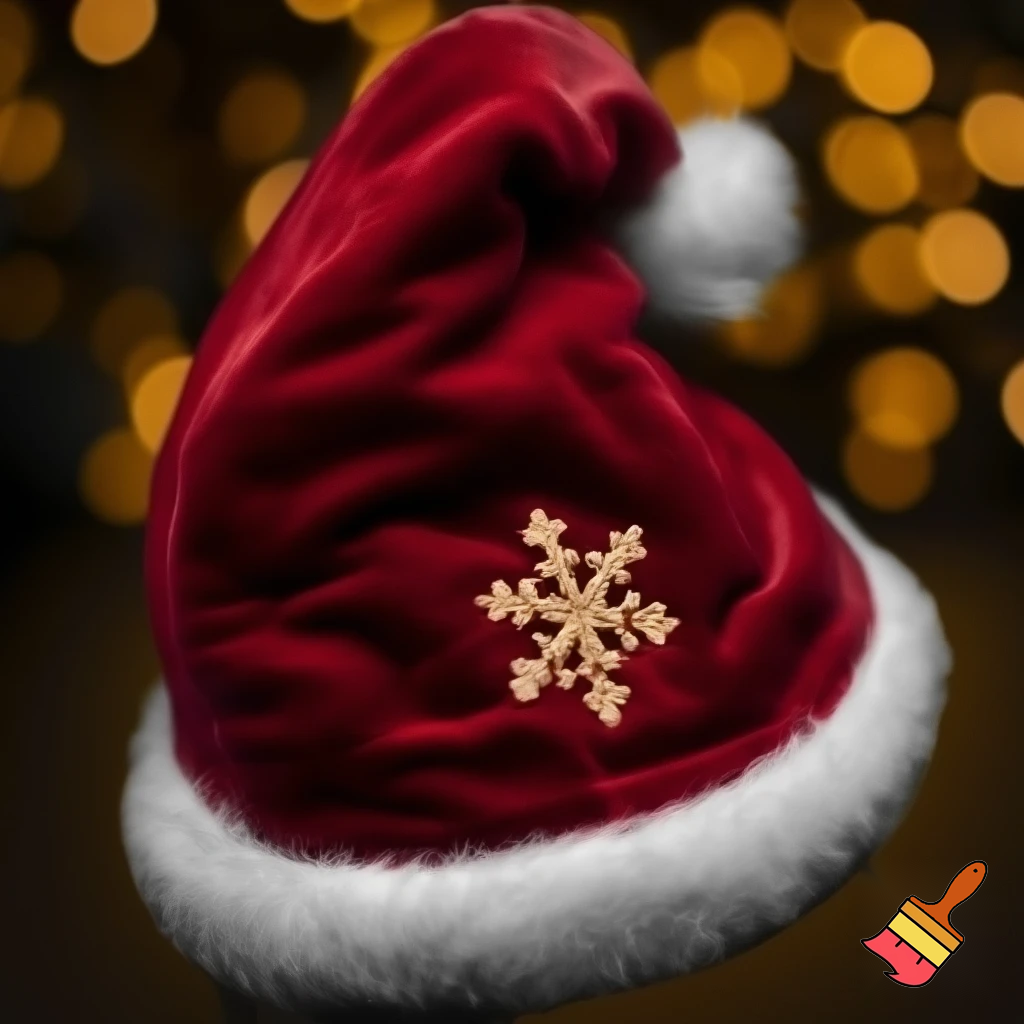 Christmas Santa Claus velvet hat delicate special delicate hat