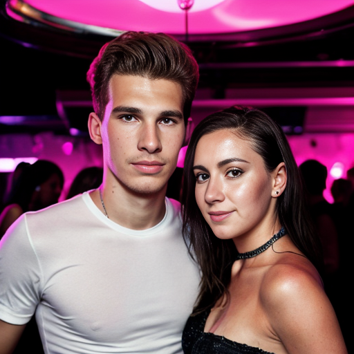 Goretzka and Vanessa at the nightclub 