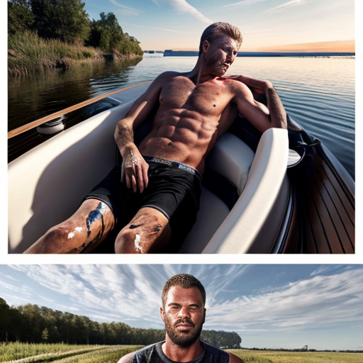 a man dead beside a boat  from a distance in lookinf from the field

