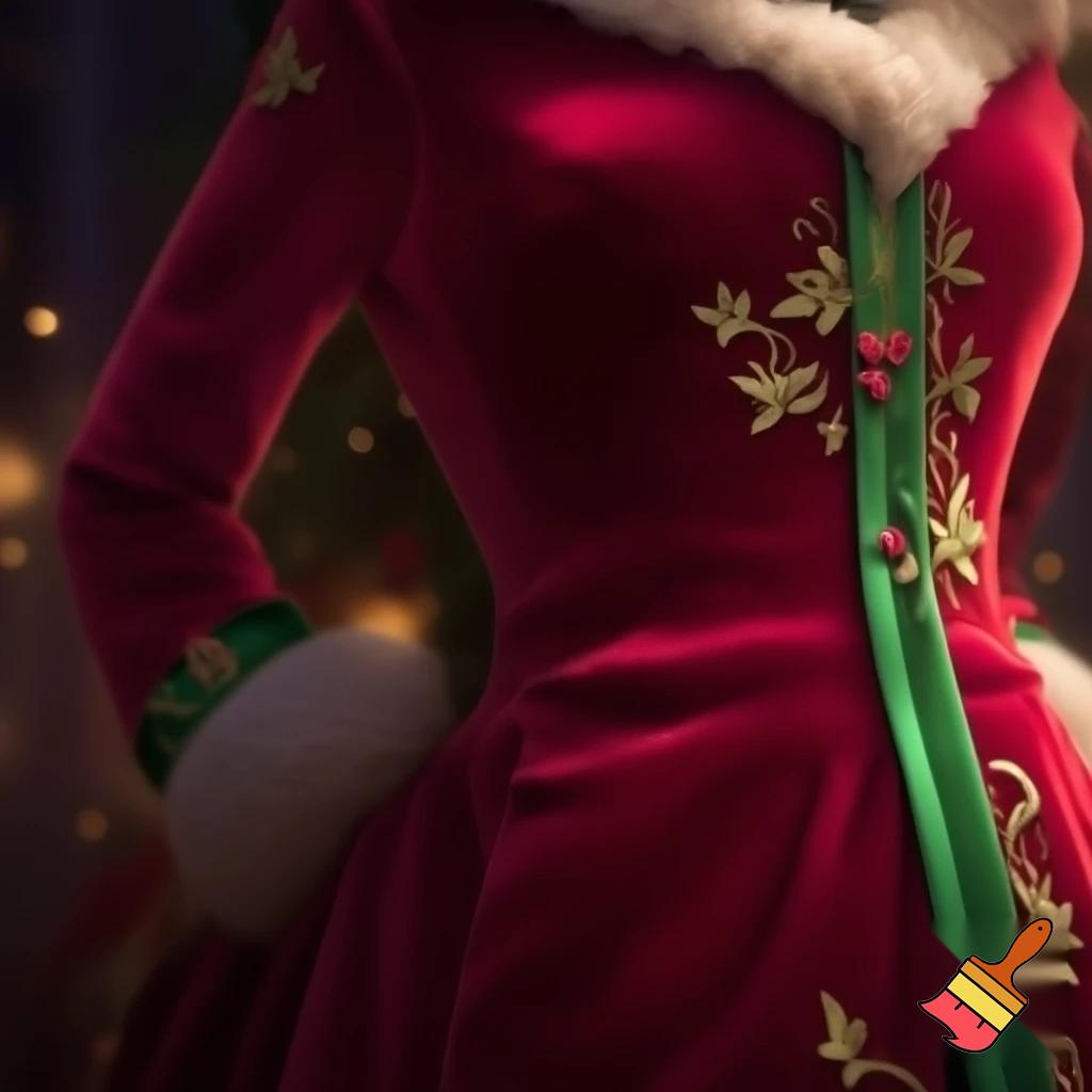 Special costume velvet Christmas outfit