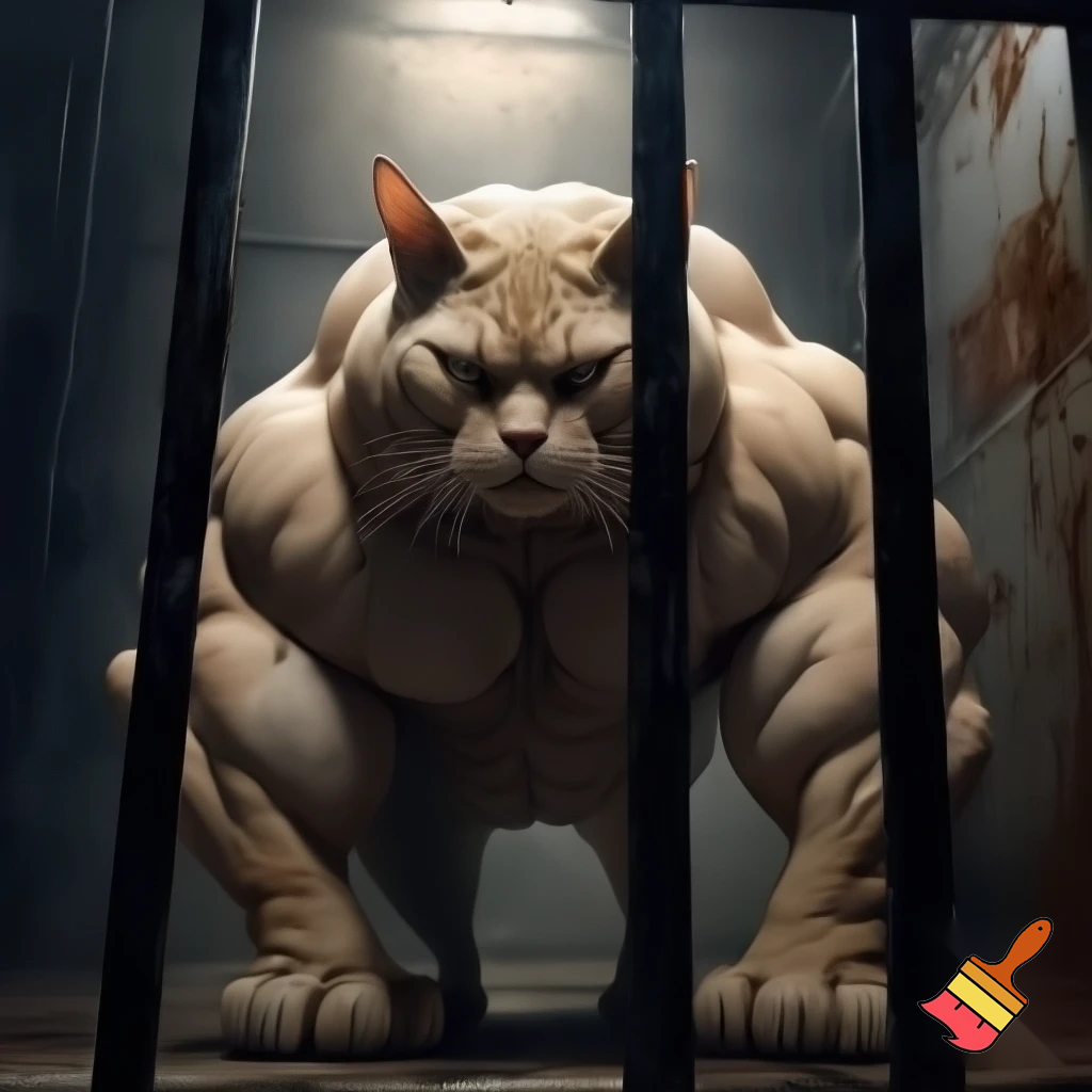 buff cat in jail