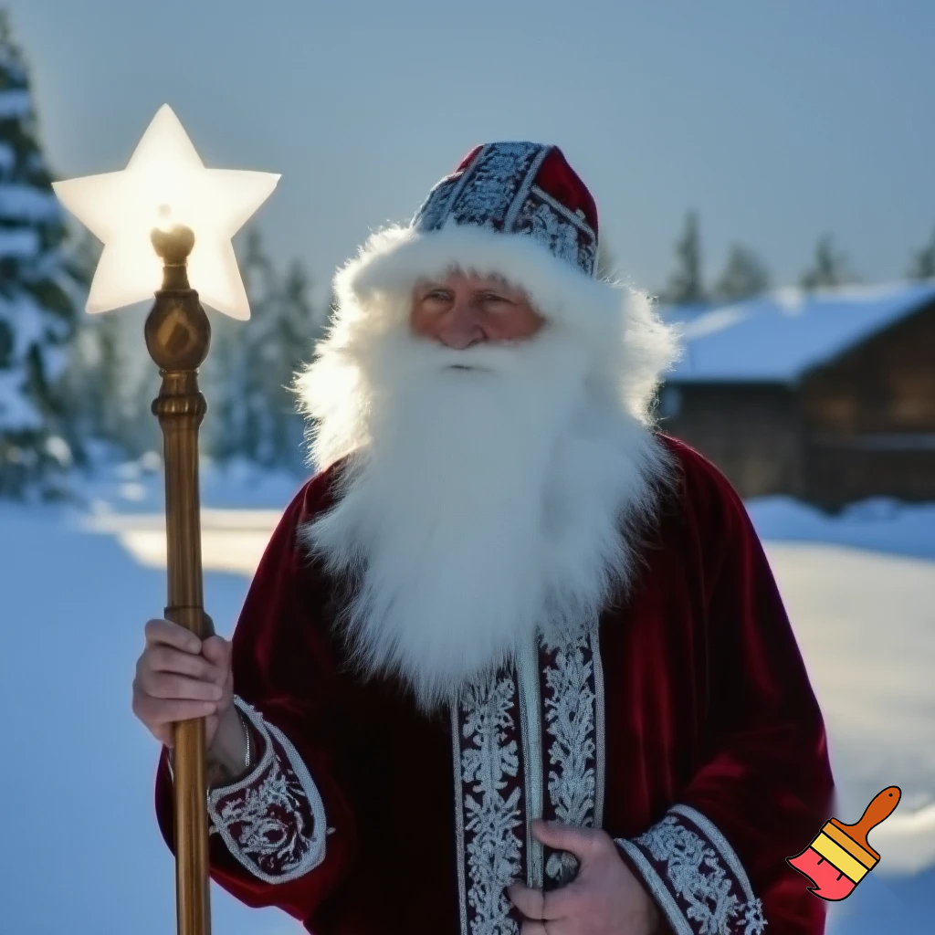 The Russia, Santa Santa Claus, the real Santa Claus walking stick star