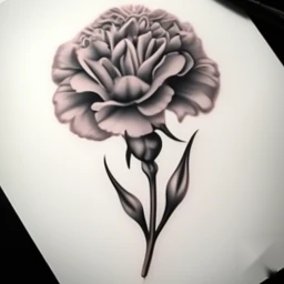 january birth flower tattoo