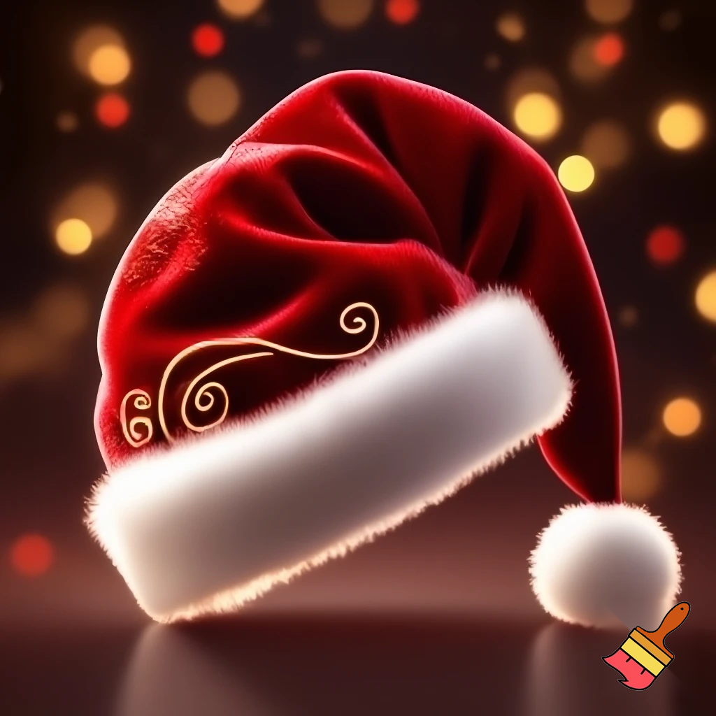 Christmas wizard hat red Santa Claus hat