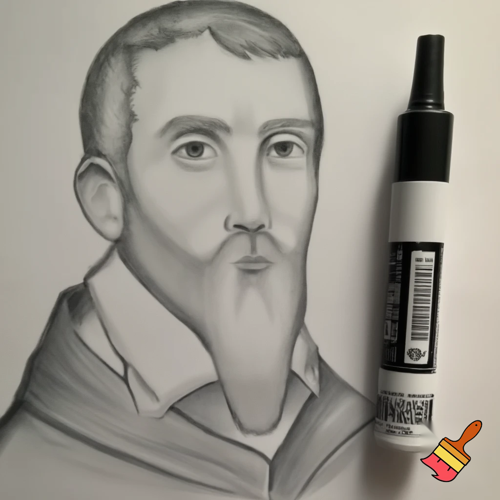 Drawing with a  dry erase marker of James White husband of the proPHET Ellen White