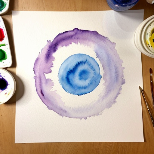 Fill a Circle with something figurative in o‘keeffe style 