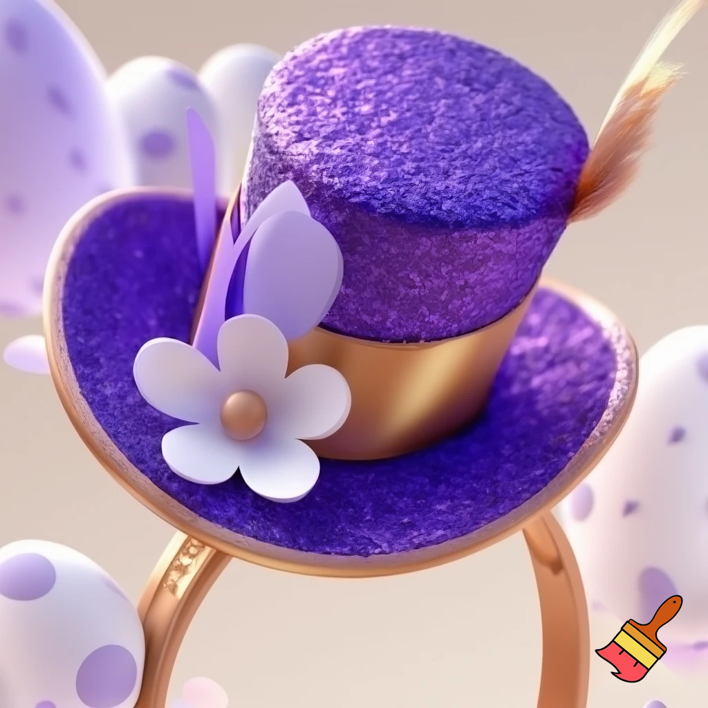 Is the top hat headband Easter headband, top hat, golden golden purple, white and purple?