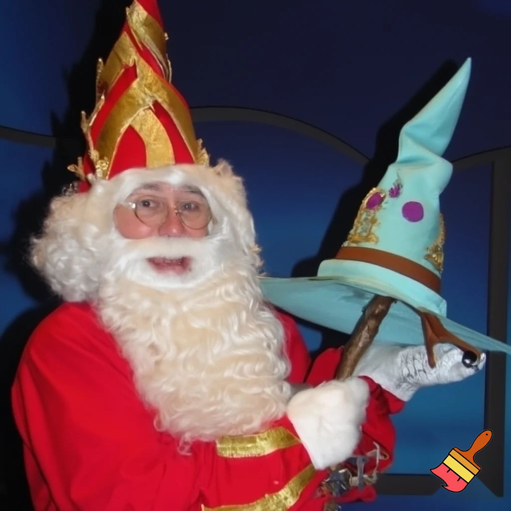 Santa Claus Pennwell Disney🇫🇷 wizard Santa Claus Santa Claus real person Disneyland Paris Santa Claus in Paris the wizard💫🏰 a wizard hat