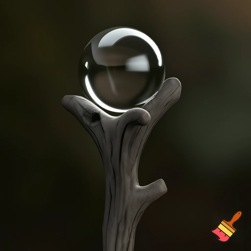 Stick crystal ball walking stick magic walking stick
