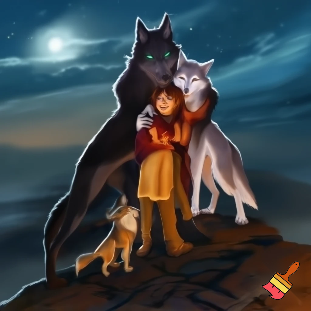 Silva family in two wolves