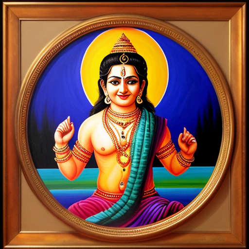 Krishna thankga painting 