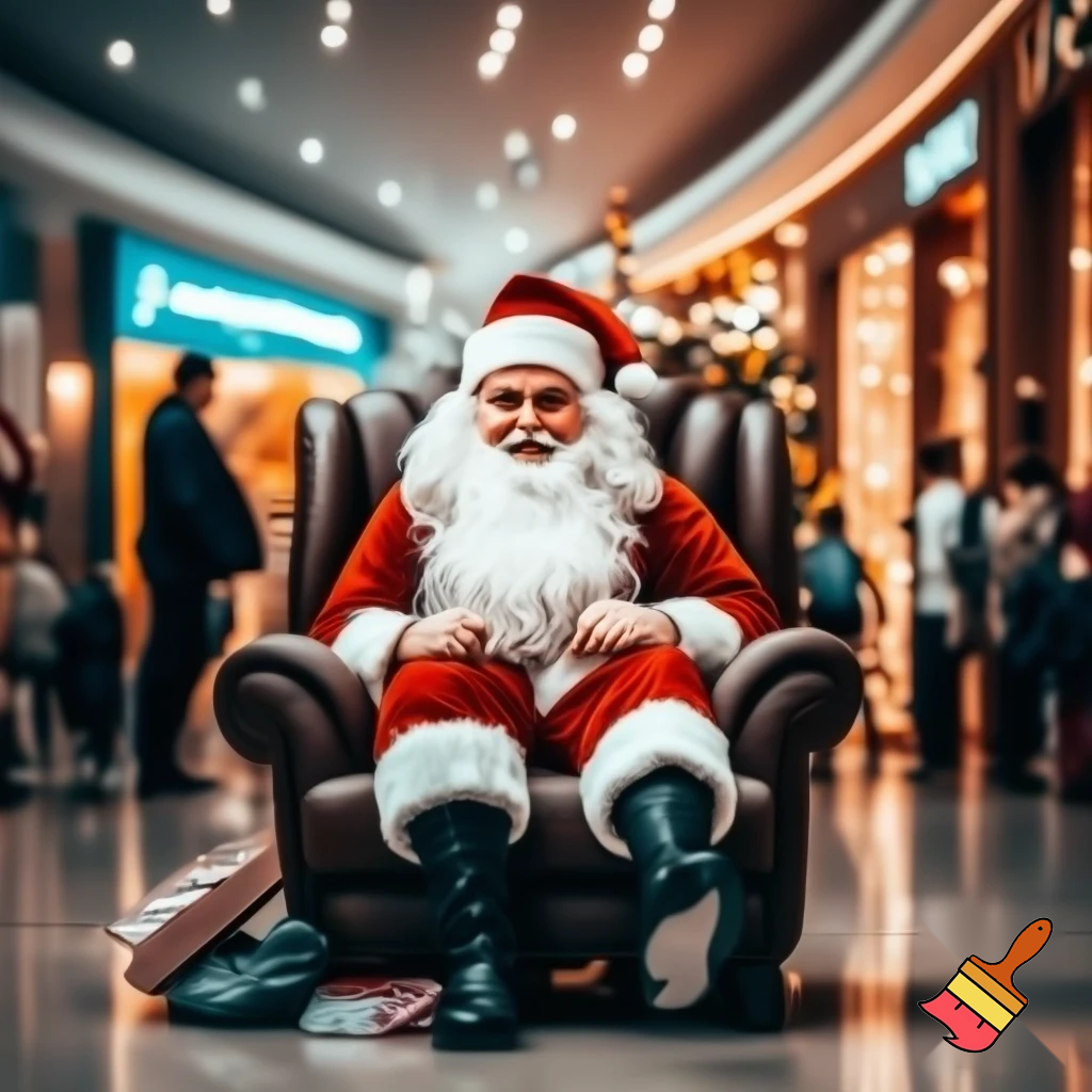 Santa Claus chair💫🌠⭐️🌟 Santa Claus shopping centre shopping centre