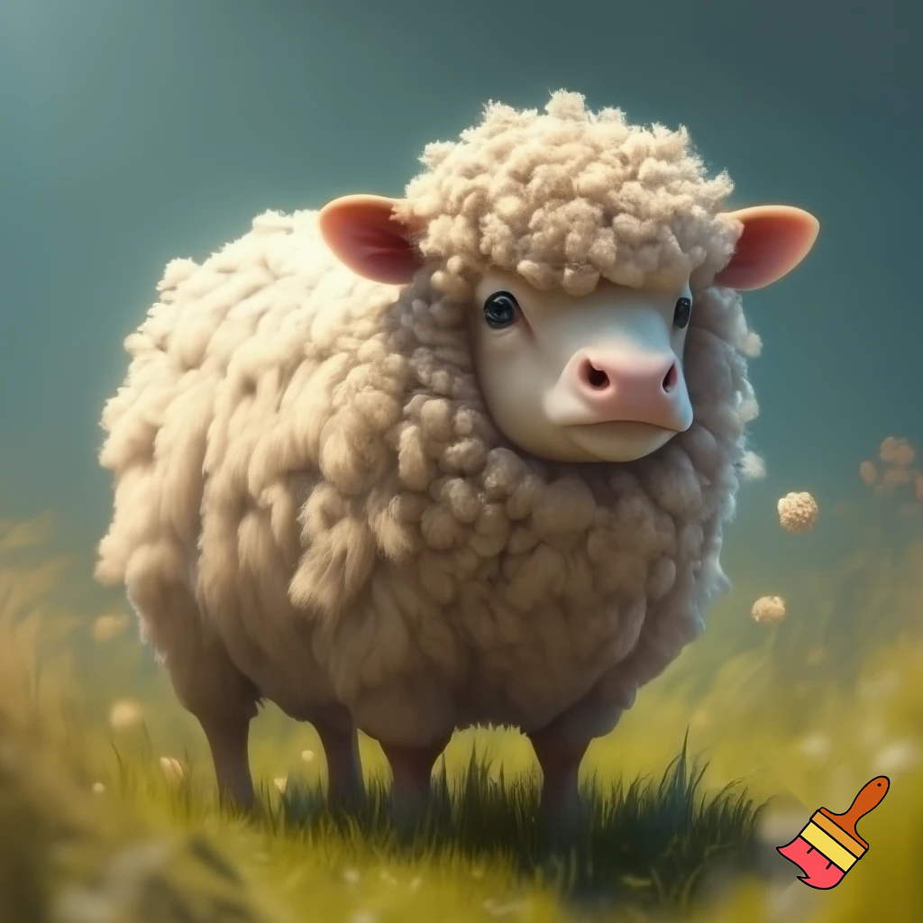 Cow with sheep skin