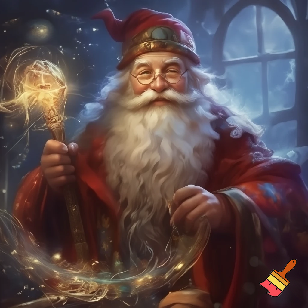  Santa Claus costume a wizard