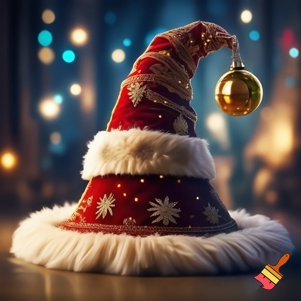 Christmas wizard hat
