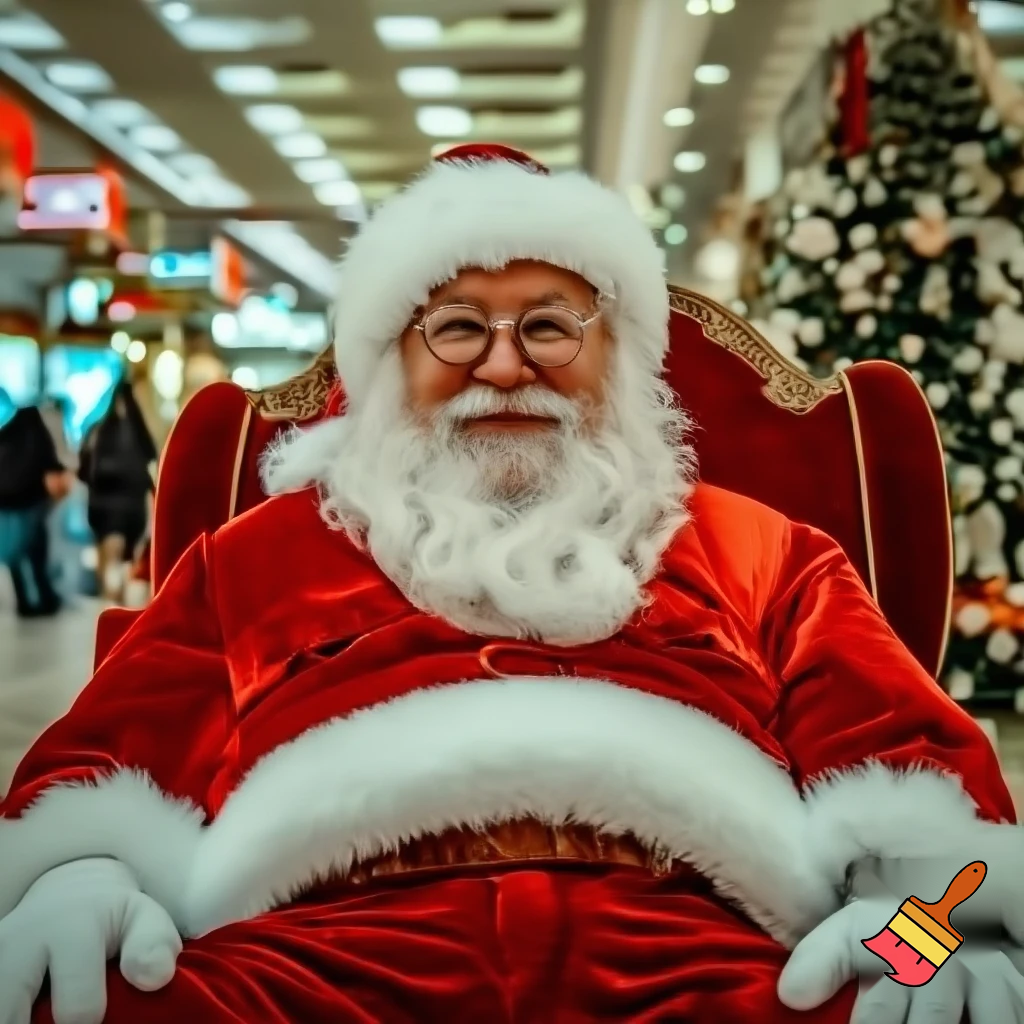 Santa Claus shopping mall Santa Claus chair at the shopping centre photo boot photo Santa Claus photo Santa Claus’s glasses big Santa chair🎄💫🌟