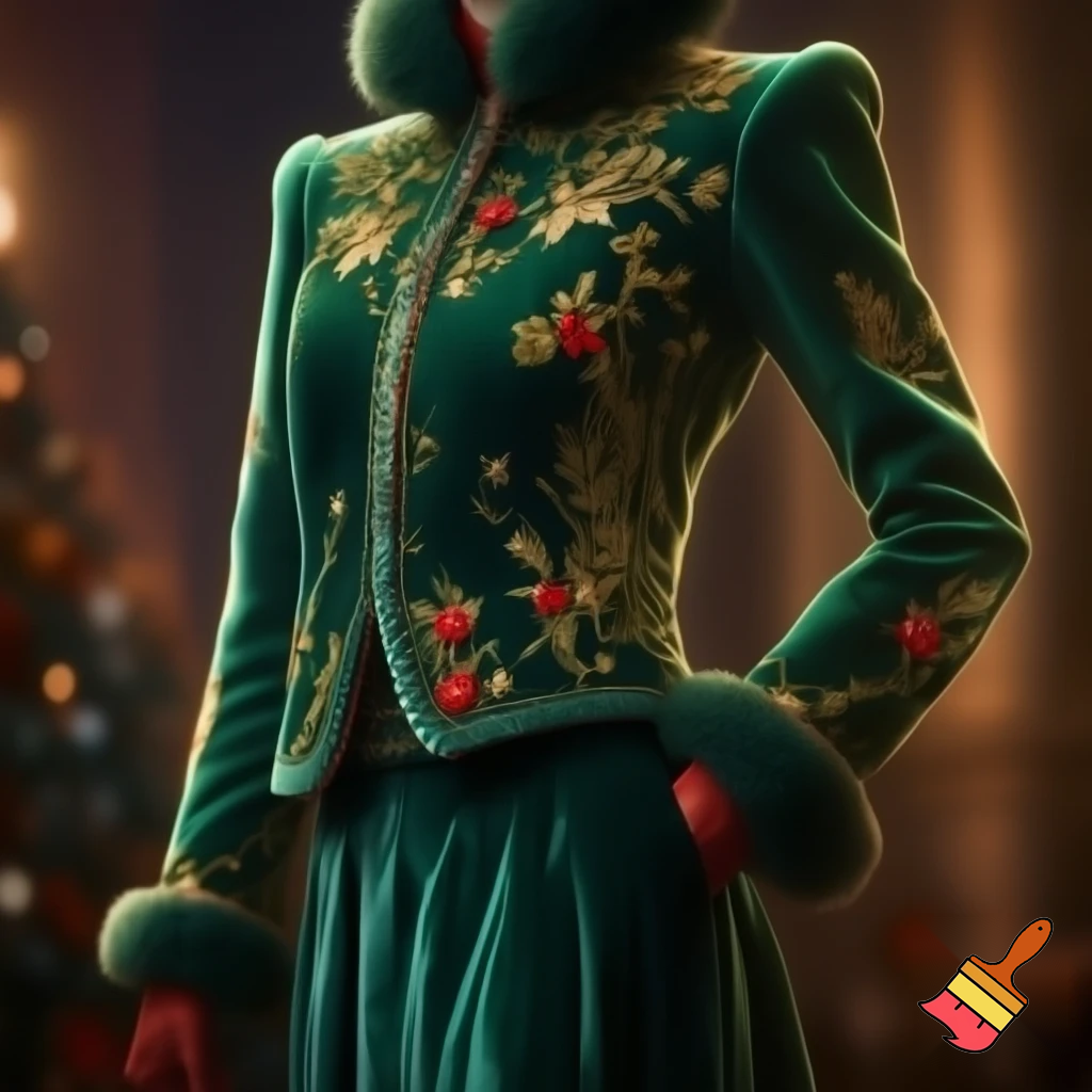 Special costume velvet Christmas outfit