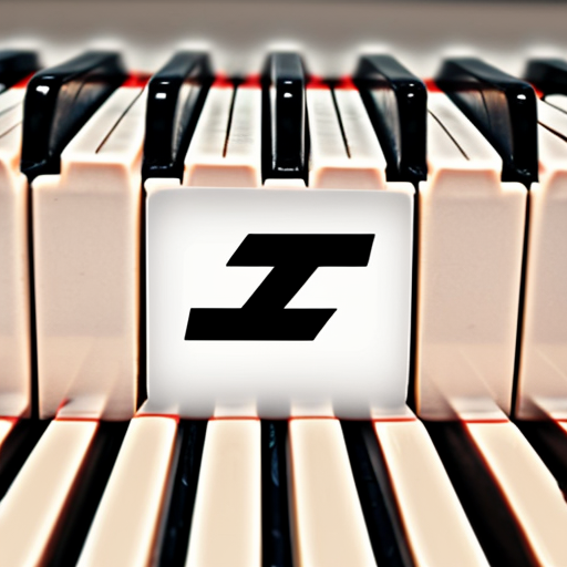 letter z with piano keys
