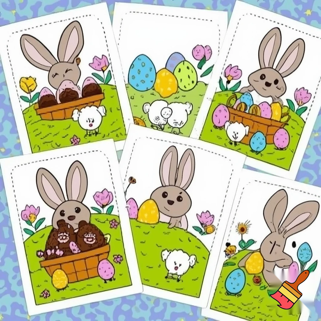 Easter colouring pictures