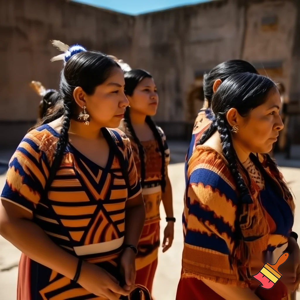 Buetiful ancient Aztec women