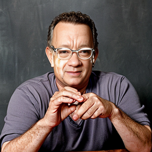 tom hanks with a fork
