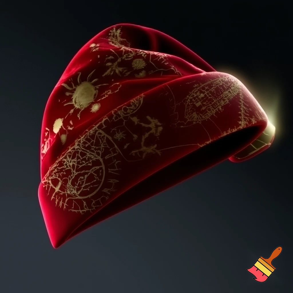 A wizard Santa Claus hat read✨✨🎄💫 velvet a wizard hat