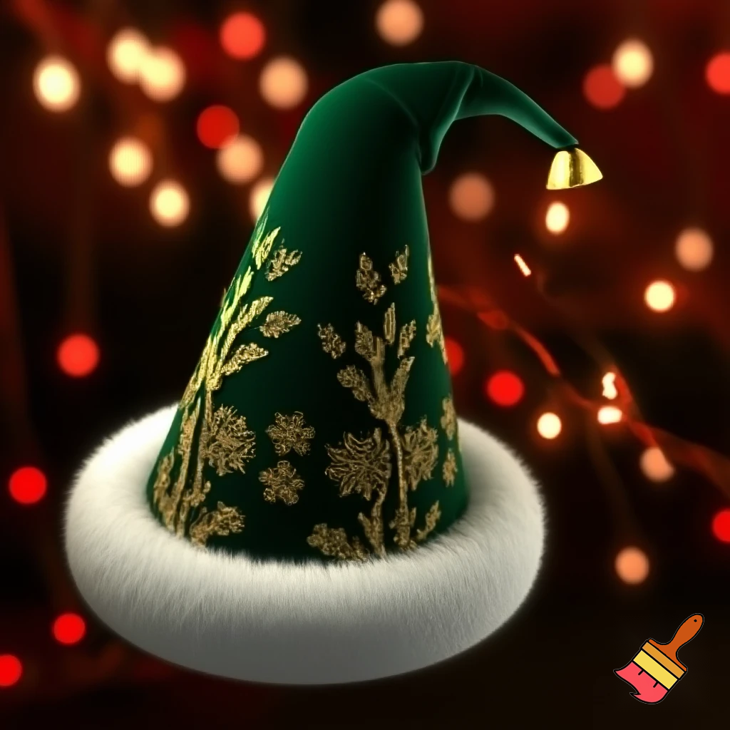 Christmas wizard hat