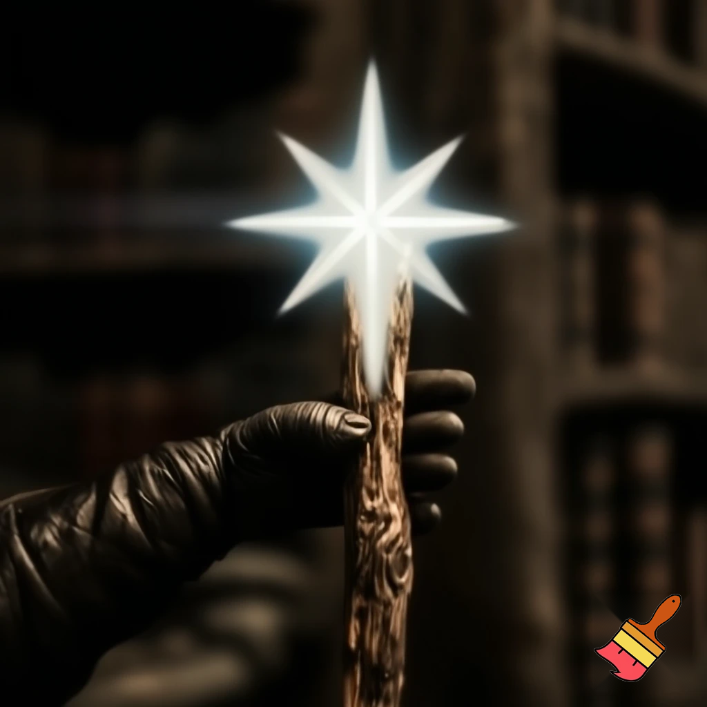 Magic walking stick with a star💫