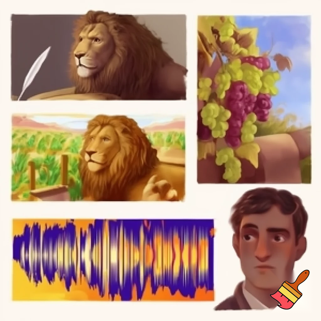 5 drawings that depict somthing specific about matthew