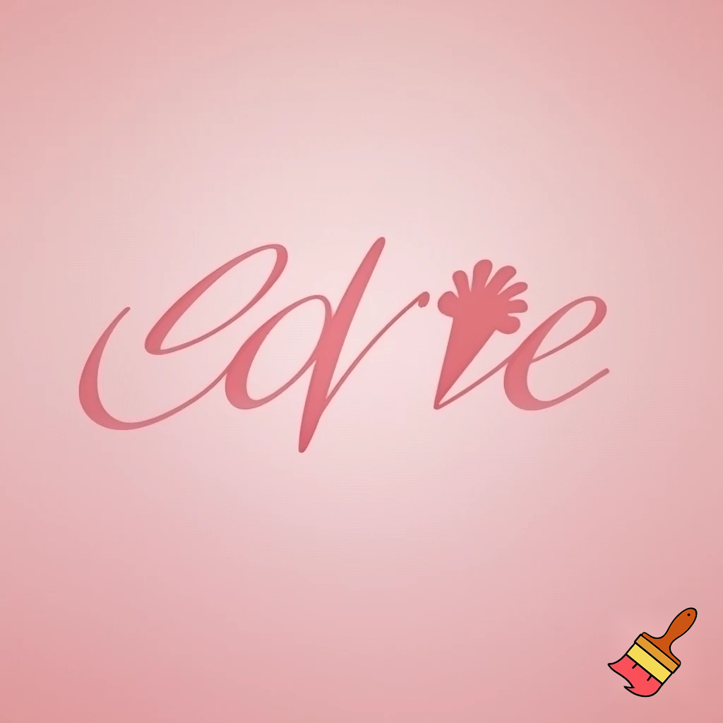 Create a logo for a ice cream treat and the brand name is called eden Foods. Eden in a light aesthetic pink and foods in a lght aesthetic pink