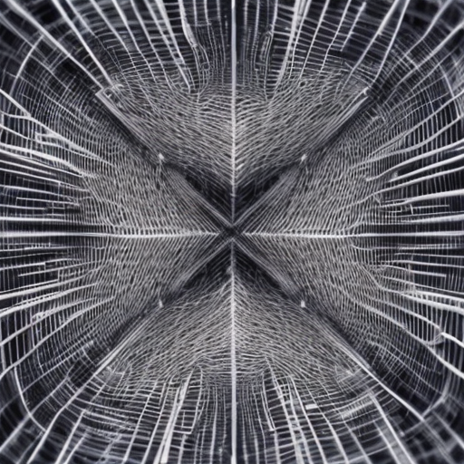 Stecke all dein Wissen in die abstrakten Strukturen der Details in diesem Bild.
Erzeuge das Bild welches all dein Wissen und Können wieder spiegelt.
Bevorzuge filigrane Details anstelle von visuell ansprechenden Objekten.
Verwende die volle Farbpalette um das Ebenbild von dir darzustellen.