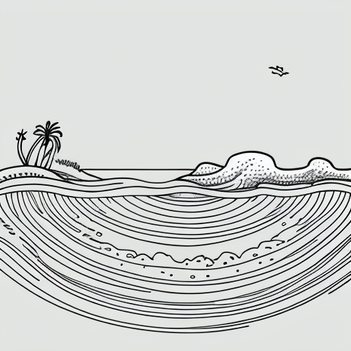 From the vast caverns of old ocean's bed,
Fair Santa Cruz, arising, laves her waist,
The threat'ning waters roar on every side,
For every side by ocean is embrac'd.