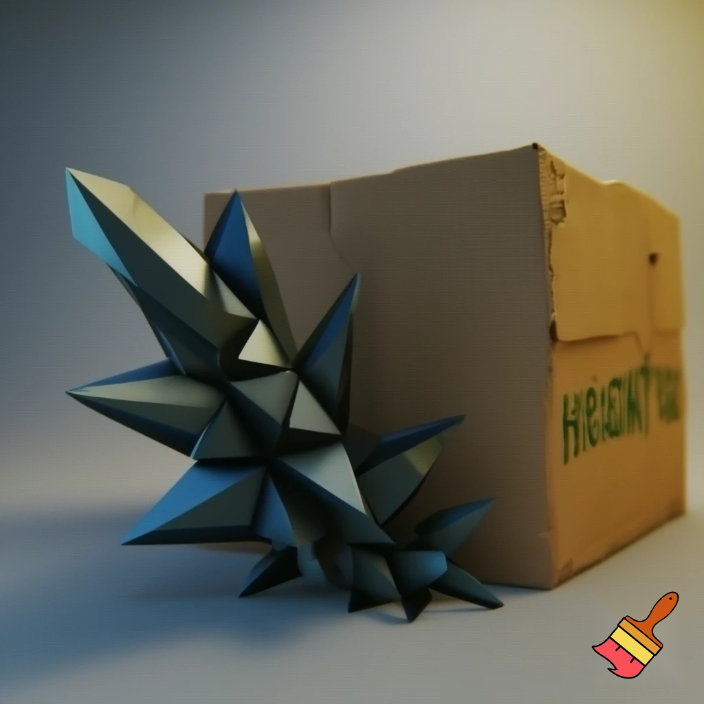 Christmas tree box box a magic 📦🌟🌠💫🎄 spiky spiky