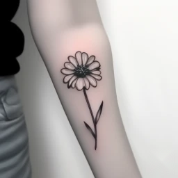april birth flower tattoo