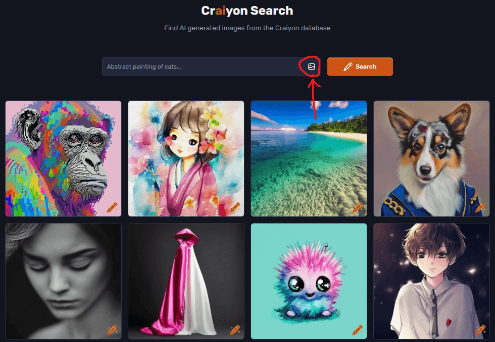 Look through endless images and prompt inspiration through Craion AI search. Struggling to describe what you want, just upload an image to find similar images. 